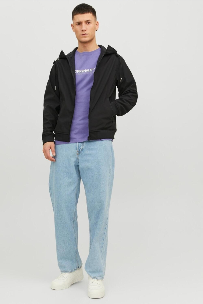 JJEBASIC SOFTSHELL HOOD NOOS 12236300 BLACK